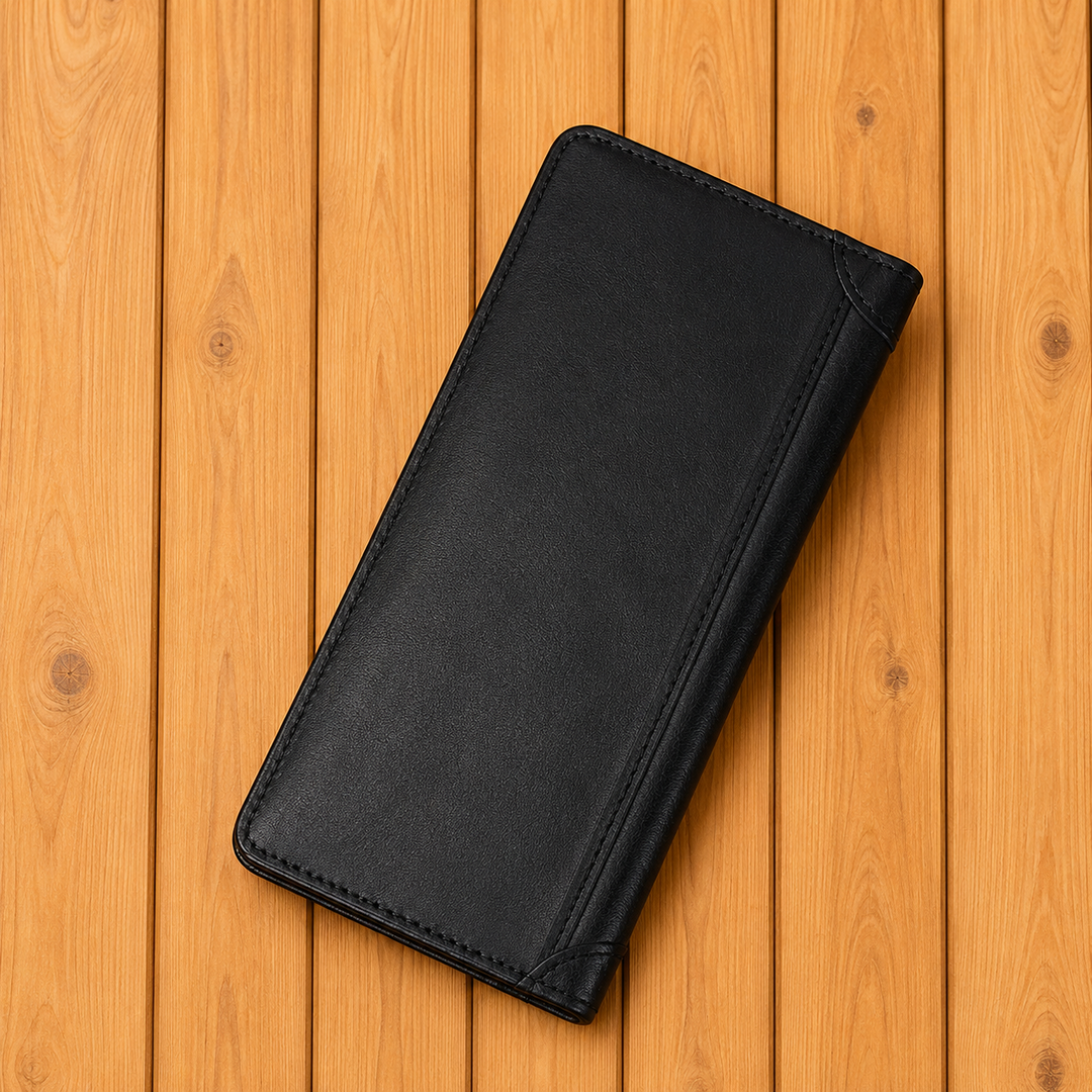 Durable Leather Long Wallet