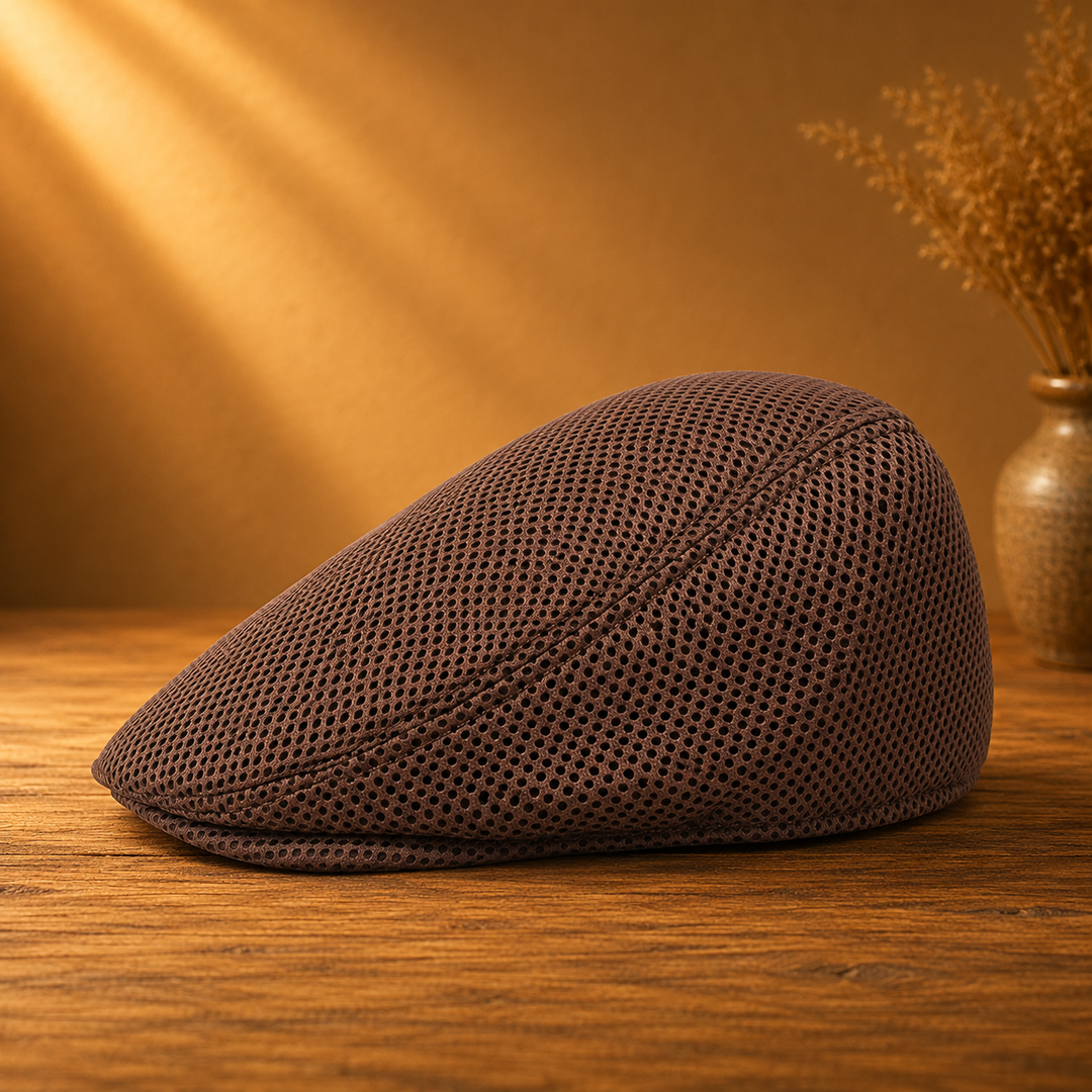 Breathable Mesh Flat Cap