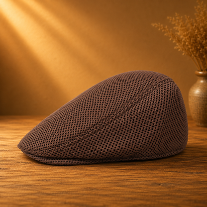 Breathable Mesh Flat Cap