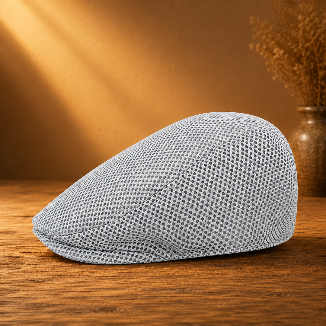Breathable Mesh Flat Cap