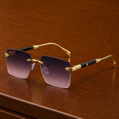 Square Rimless Sunglasses