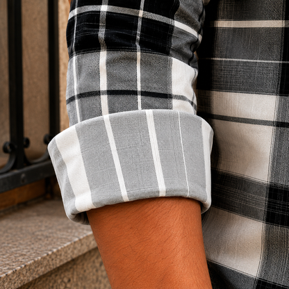 Classic Plaid Button-Up Shirt