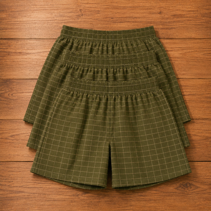 Woven Plaid Boxers