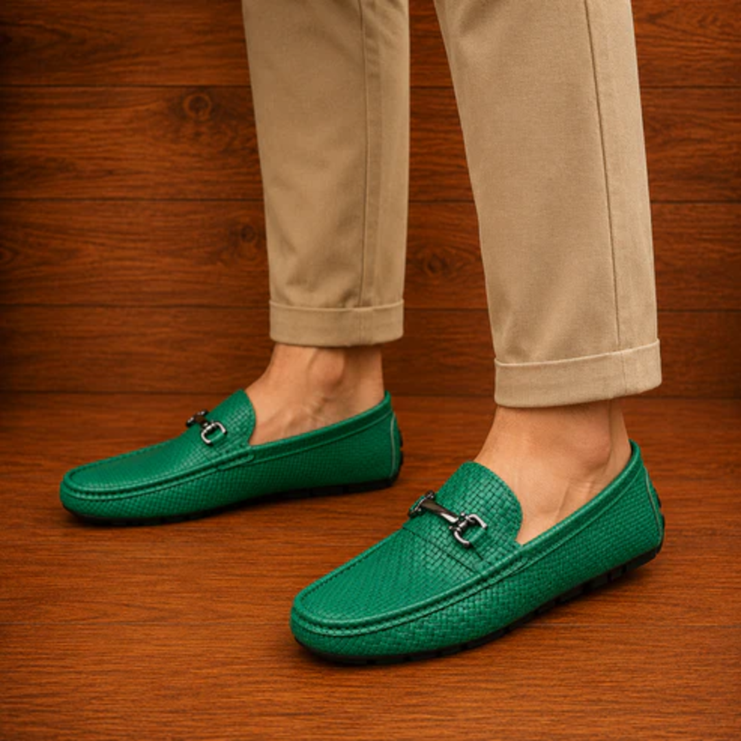 Woven Horsebit Loafers